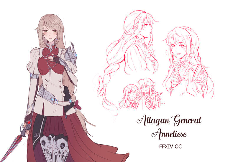 Rough Concept Art of my OC from FFXIV (2025) Rough Concept Art of my OC from FFXIV (2025)
