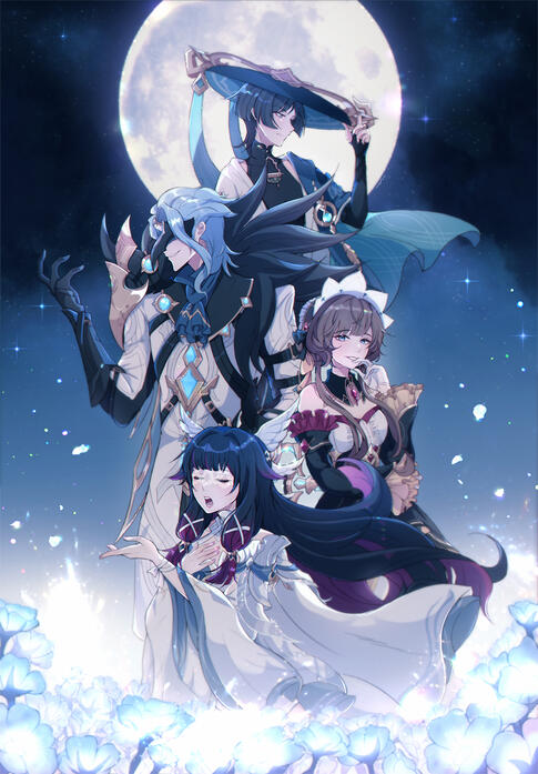 Under the moonlight, Genshin Impact Fanart (2025)